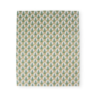 Caspari Deco Christmas Gold Guest Towel 17660G