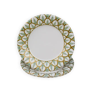 Caspari Deco Christmas Gold Salad/Dessert Plates 17660SP