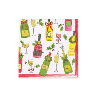 Caspari Tipsy And Toasty Napkin Cocktail 17680C