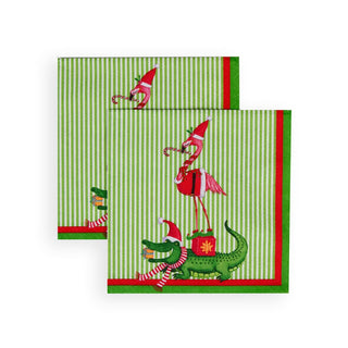 Caspari Zooey Christmas Napkin Cocktail 17690C