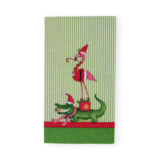 Caspari Zooey Christmas Guest Towel 17690G