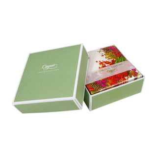 Caspari Harvest Garland White  Napkin Box Cocktail - 40 per box 17710B