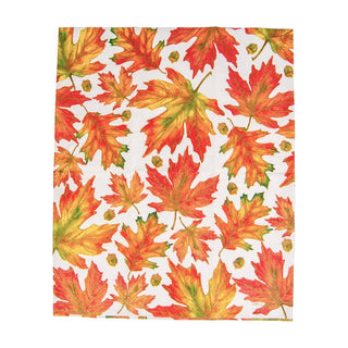 Caspari Autumn Hues White Guest Towel 17720G