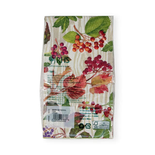Caspari Berry Botanical Taupe Guest Towel 17740G