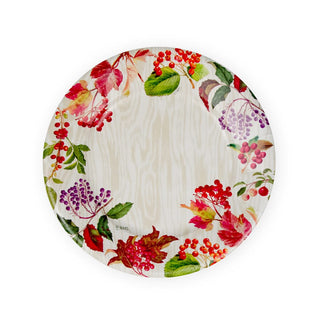 Caspari Berry Botanical Taupe Salad/Dessert Plates 17740SP