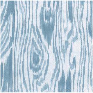 Caspari Woodgrain Stone Blue Napkin Dinner 17751D