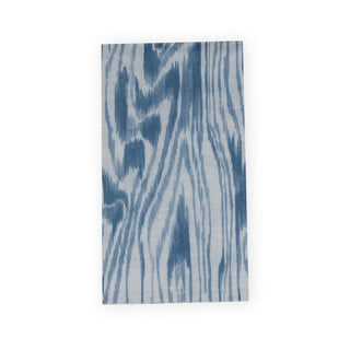 Caspari Woodgrain Stone Blue Guest Towel 17751G