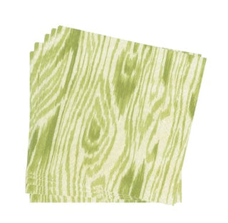 Caspari Woodgrain Moss Green Napkin Dinner - 20 Per Package 17752D