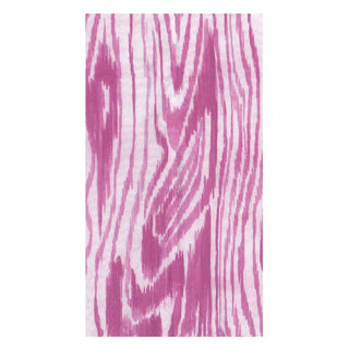 Caspari Woodgrain Fuchsia Guest Towel 17753G
