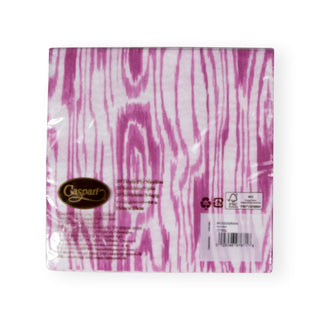 Caspari Woodgrain Fuchsia Luncheon Napkins - 20 Per Package 17753L