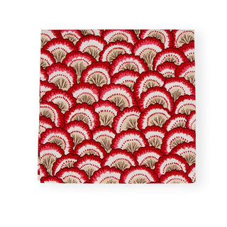 Caspari Pontchartrain Scallop Red Napkin Luncheon 17790L