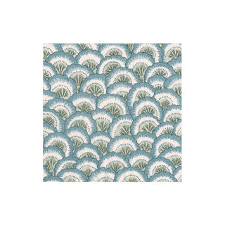 Caspari Pontchartrain Scallop Blue Napkin Cocktail 17791C