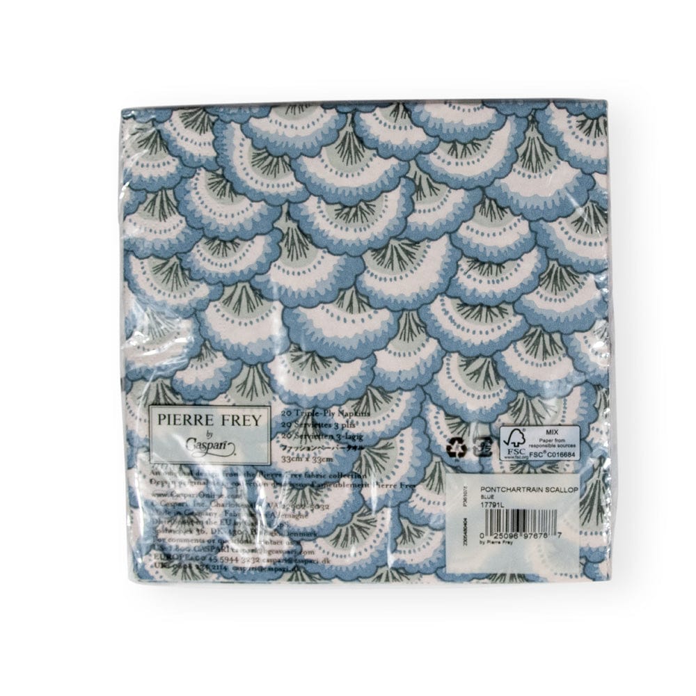 Caspari Gingham Paper Cocktail Napkins in Light Blue - 20 Per Package Caspari Gingham Paper Cocktail Napkins in Light Blue - 20 Per Package