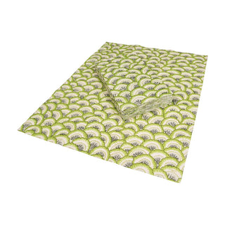 Caspari Pontchartrain Scallop Green Guest Towel 17792G