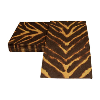 Caspari Go Wild Brown Guest Towel 17800G