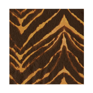 Caspari Go Wild Brown Napkin Luncheon 17800L