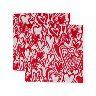 Caspari Groovy Love Napkin Cocktail 17820C