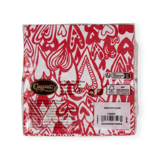 Caspari Groovy Love Napkin Cocktail 17820C