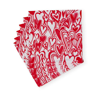 Caspari Groovy Love Napkin Cocktail 17820C