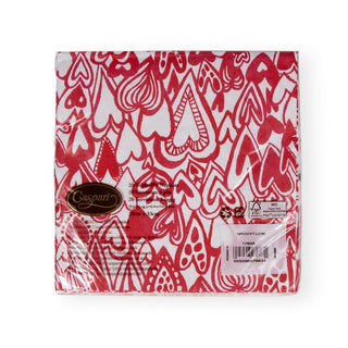 Caspari Groovy Love Luncheon Napkins - 20 Per Package 17820L