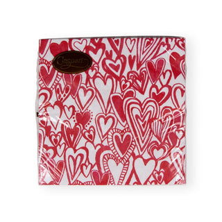Caspari Groovy Love Luncheon Napkins - 20 Per Package 17820L