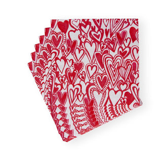 Caspari Groovy Love Luncheon Napkins - 20 Per Package 17820L