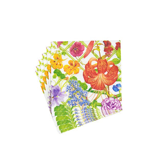 Caspari Floral Trellis Napkin Cocktail 17830C