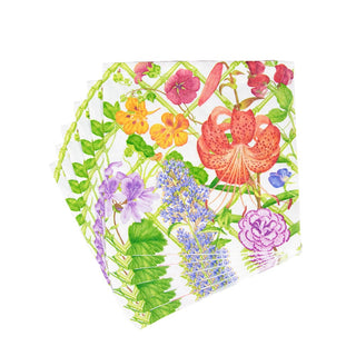 Caspari Floral Trellis Napkin Dinner 17830D