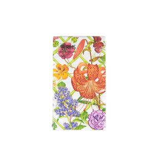 Caspari Floral Trellis Guest Towel Napkins - 15 Per Package 17830G
