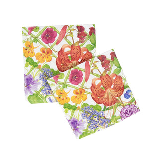 Caspari Floral Trellis Luncheon Napkins - 20 Per Package 17830L