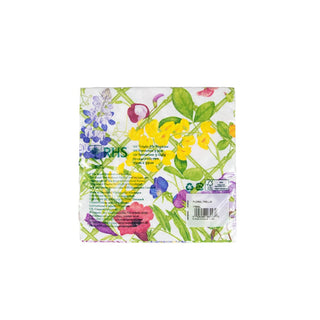 Caspari Floral Trellis Luncheon Napkins - 20 Per Package 17830L