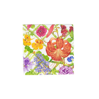 Caspari Floral Trellis Luncheon Napkins - 20 Per Package 17830L
