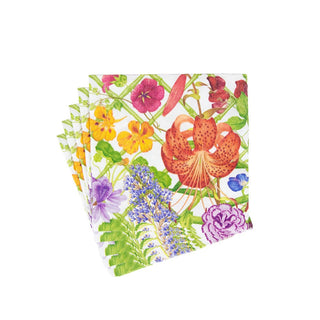 Caspari Floral Trellis Luncheon Napkins - 20 Per Package 17830L