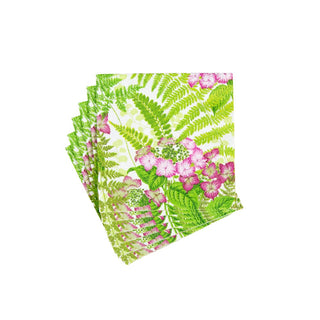 Caspari Fern Garden Napkin Cocktail 17840C