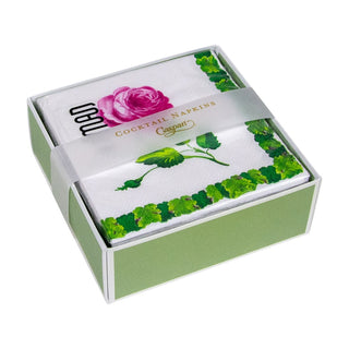 Caspari Sceaux Chic  Napkin Box Cocktail - 40 per box 17850B