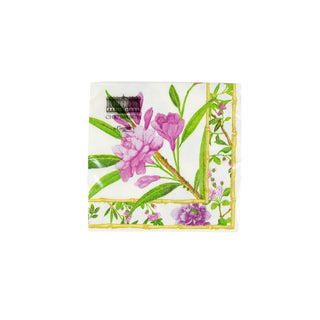 Caspari Wellington Ivory Napkin Cocktail 17870C