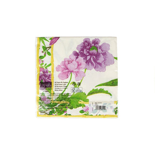 Caspari Wellington Ivory Dinner Napkins - 20 Per Package 17870D