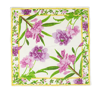 Caspari Wellington Ivory Dinner Napkins - 20 Per Package 17870D