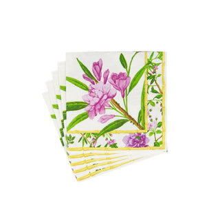 Caspari Wellington Ivory Luncheon Napkins - 20 Per Package 17870L