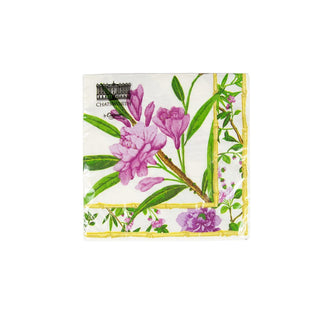 Caspari Wellington Ivory Luncheon Napkins - 20 Per Package 17870L
