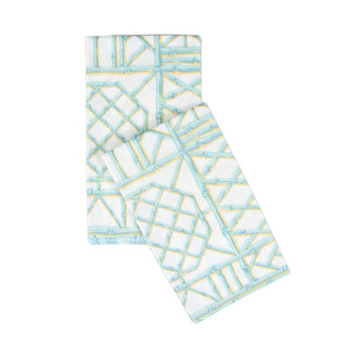 Caspari Bamboo Screen Robin's Egg-Ppr Linen Guest Towels Airlaid - 12 In 17880GG