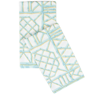 Caspari Bamboo Screen Robin's Egg-Ppr Linen Guest Towels Airlaid - 12 In 17880GG
