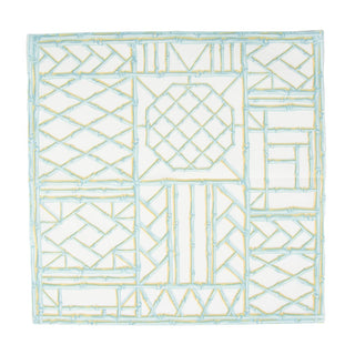 Caspari Bamboo Screen Robin's Egg-Ppr Linen Napkin Airlaid Luncheon-15 In 17880LG
