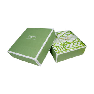 Bamboo Screen Moss Green-Ppr Linen Napkin Box Cocktail-Airlaid