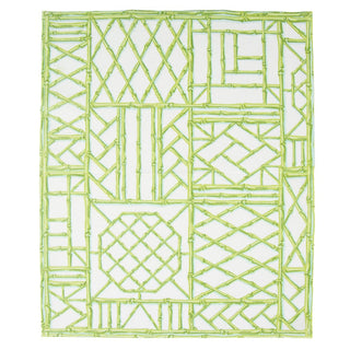 Caspari Bamboo Screen Moss Green-Ppr Linen Guest Towels Airlaid - 12 In 17881GG