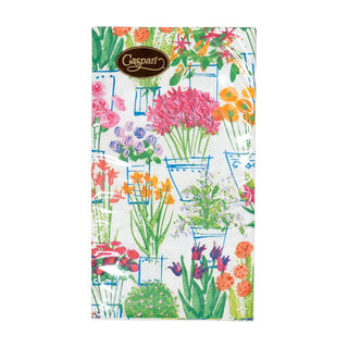 Caspari Flower Market Guest Towel Napkins - 15 Per Package 17910G