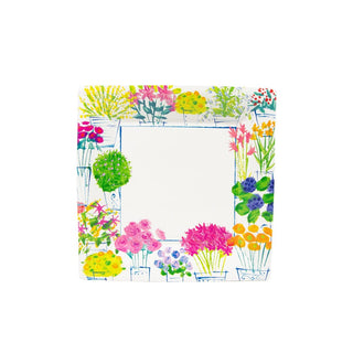 Caspari Flower Market  Sq Salad/Dessert Plates Square 17910SP