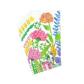 Caspari Cottage Floral Guest Towel Napkins - 15 Per Package 17920G