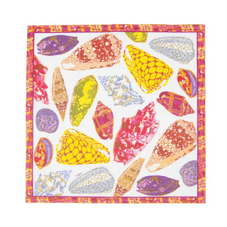 Caspari Coquillage Purple Napkin Cocktail 17930C