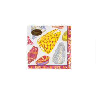 Caspari Coquillage Purple Napkin Cocktail 17930C